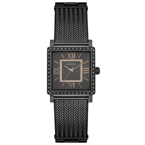 Guess Women’s Quartz Black Stainless Steel Black Dial 28mm Watch W0826L4