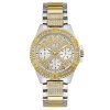 Guess Women’s Quartz Two Tone Stainless Steel Gold Dial 40mm Watch W1156L5