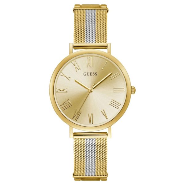 Guess Women’s Quartz Two Tone Stainless Steel Gold Dial 38mm Watch W1155L3