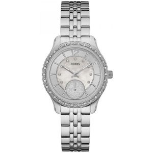 Guess Women’s Quartz Silver Stainless Steel Silver Dial 35mm Watch W0931L1