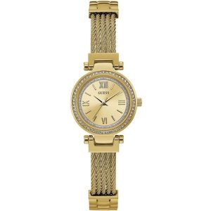 Guess Women’s Quartz Gold Stainless Steel Gold Dial 27mm Watch W1009L2