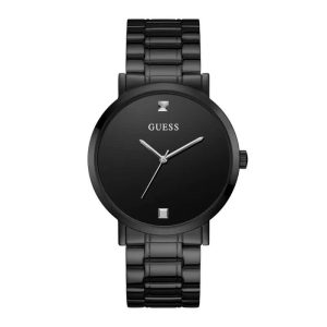 Guess Men’s Quartz Black Stainless Steel Black Dial 44mm Watch U1315G3