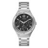 Guess Men’s Quartz Silver Stainless Steel Black Dial 44mm Watch GW0454G1