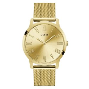 Guess Men’s Quartz Gold Stainless Steel Gold Dial 44mm Watch W1263G2