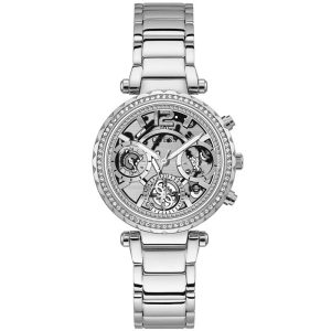 Guess Women’s Quartz Silver Stainless Steel Silver Dial 37mm Watch GW0403L1