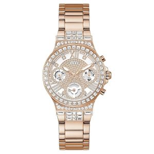 Guess Women’s Quartz Rose Gold Stainless Steel Rose Gold & White Dial 36mm Watch GW0320L3