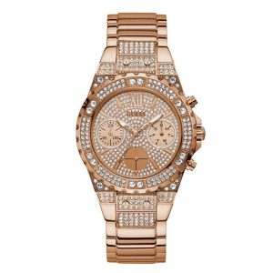 Guess Women’s Quartz Rose Gold Stainless Steel Rose Gold Dial 39mm Watch GW0037L3