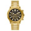 Guess Men’s Quartz Gold Stainless Steel Black Dial 46mm Watch GW0539G2