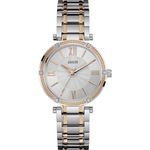 Guess Women’s Quartz Two Tone Stainless Steel Silver Dial 36mm Watch W0636L1