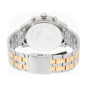 Guess Men’s Quartz Two Tone Stainless Steel Grey Dial 46mm Watch W0801G2