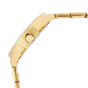 Guess Women’s Quartz Gold Stainless Steel White Dial 37mm Watch GW0001L2