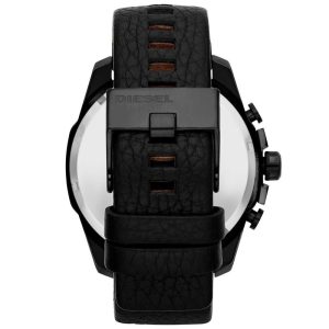 Diesel Men’s Quartz Black Leather Strap Black Dial 51mm Watch DZ4291