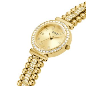 Guess Women’s Quartz Gold Stainless Steel Gold Dial 30mm Bracelet Watch GW0401L2