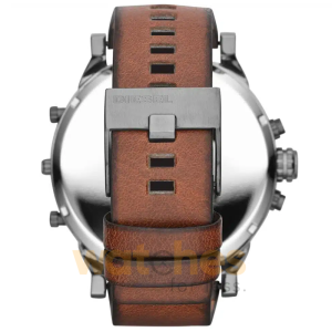 Alternative view of Diesel Men’s Quartz Brown Leather Strap Black Dial 57mm (Four Time zone) Watch DZ7332