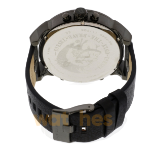 Alternative view of Diesel Men’s Quartz Black Leather Strap Black Dial 57mm (Four Time zone) Watch DZ7348