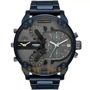 Diesel Men’s Quartz Blue Stainless Steel Grey Dial 57mm (Four Time Zone) Watch DZ7414 UAE DUBAI AJMAN SHARJAH ABU DHABI RAS AL KHAIMA UMM UL QUWAIN ALAIN FUJAIRAH