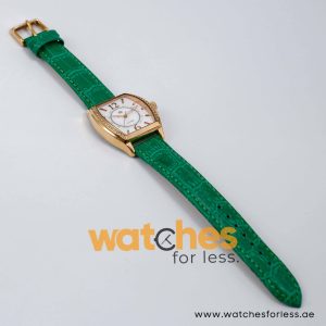 Tommy Hilfiger Women’s Quartz Green Leather Strap Mother Of Pearl Dial 34mm Watch 1780923