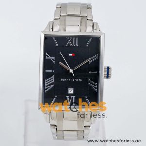 Tommy Hilfiger Men’s Quartz Silver Stainless Steel Black Dial 34mm Watch 1710217