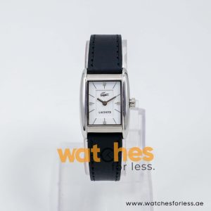 Lacoste Women’s Quartz Black Leather Strap White Dial 23mm Watch 2000642