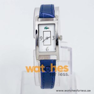 Lacoste Women’s Quartz Blue Leather Strap White Dial 18mm Watch 2000416