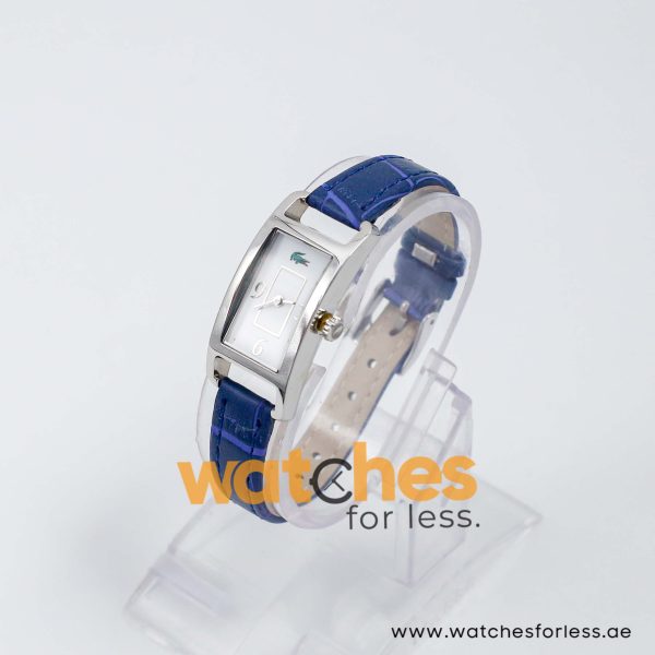 Lacoste Women’s Quartz Blue Leather Strap White Dial 18mm Watch 2000416