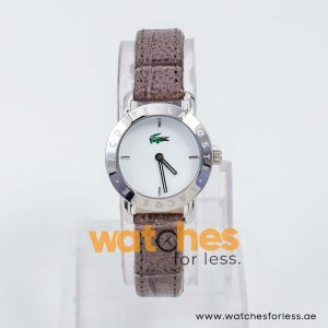 Lacoste Women’s Quartz Grey Leather Strap White Dial 27mm Watch 2000514/1