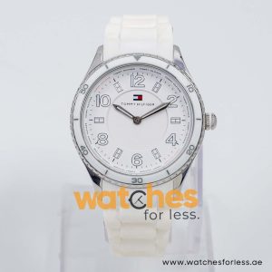 Tommy Hilfiger Women’s Quartz White Silicone Strap White Dial 38mm Watch 1781058