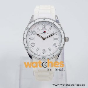 Tommy Hilfiger Women’s Quartz White Silicone Strap White Dial 38mm Watch 1781058