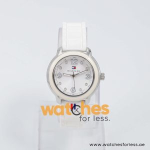 Tommy Hilfiger Women’s Quartz White Silicone Strap White Dial 36mm Watch 1781418