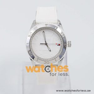 Tommy Hilfiger Women’s Quartz White Silicone Strap White Dial 38mm Watch 1781122