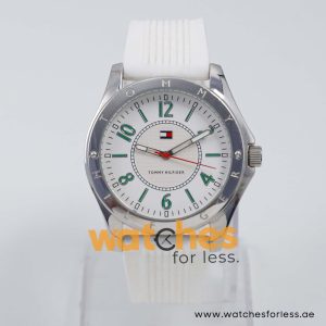 Tommy Hilfiger Women’s Quartz White Silicone Strap White Dial 40mm Watch 1780803