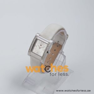 Tommy Hilfiger Women’s Quartz White Leather Strap Silver Dial 27mm Watch F80261/1