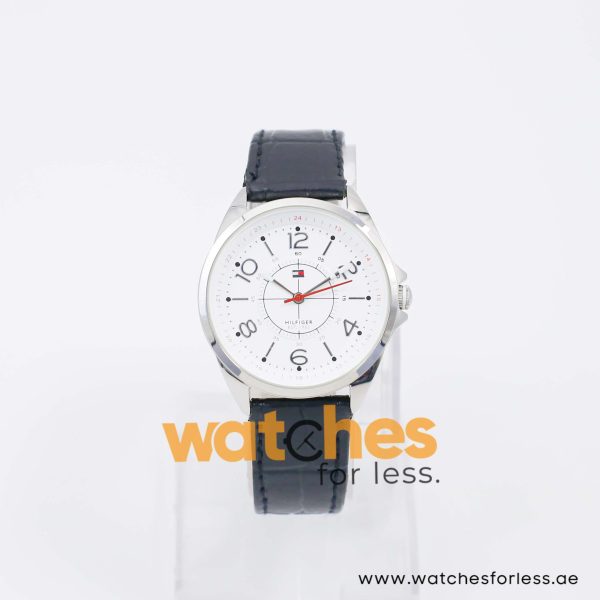 Tommy Hilfiger Women’s Quartz Black Leather Strap White Dial 36mm Watch 1781263 UAE DUBAI AJMAN SHARJAH ABU DHABI RAS AL KHAIMA UMM UL QUWAIN ALAIN FUJAIRAH