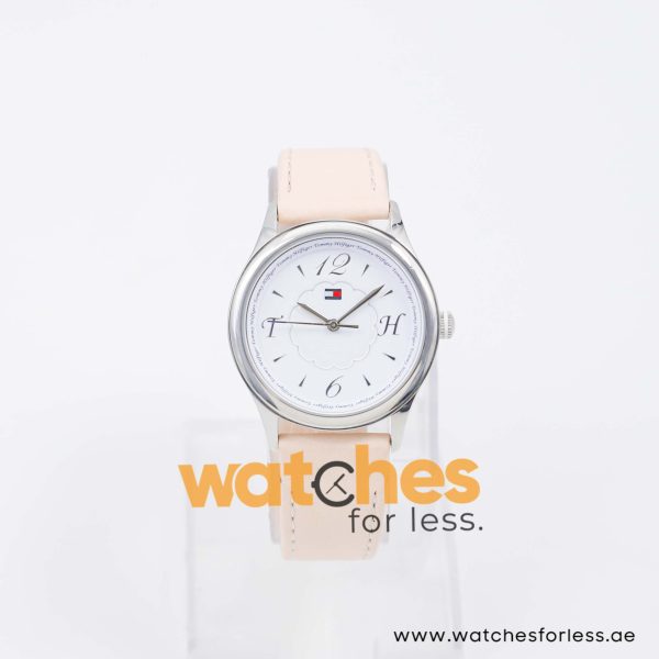 Tommy Hilfiger Women’s Quartz Light Peach Leather Strap White Dial 34mm Watch 1780984 UAE DUBAI AJMAN SHARJAH ABU DHABI RAS AL KHAIMA UMM UL QUWAIN ALAIN FUJAIRAH