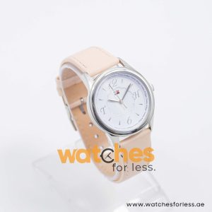 Tommy Hilfiger Women’s Quartz Light Peach Leather Strap White Dial 34mm Watch 1780984 UAE DUBAI AJMAN SHARJAH ABU DHABI RAS AL KHAIMA UMM UL QUWAIN ALAIN FUJAIRAH