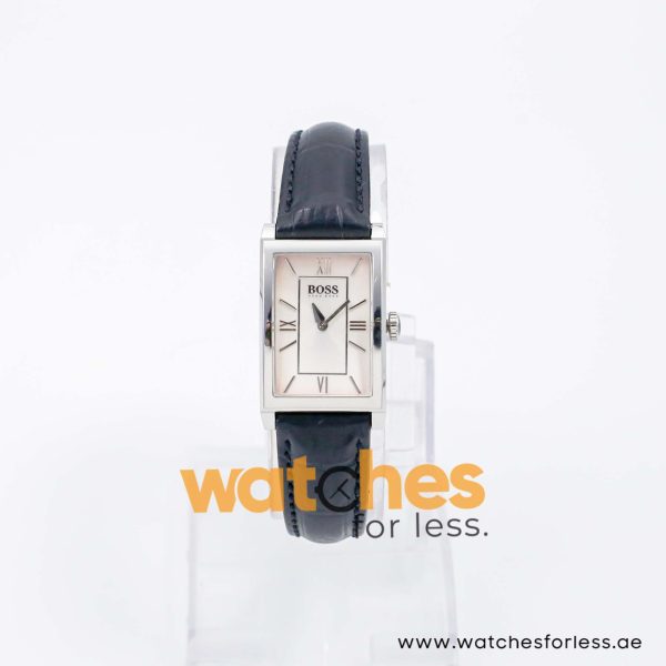 Hugo Boss Women’s Quartz Black Leather Strap Silver Sunray Dial 21mm Watch 1502175 UAE DUBAI AJMAN SHARJAH ABU DHABI RAS AL KHAIMA UMM UL QUWAIN ALAIN FUJAIRAH