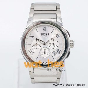 Hugo Boss Men’s Quartz Silver Stainless Steel Silver Dial 42mm Watch 1512487