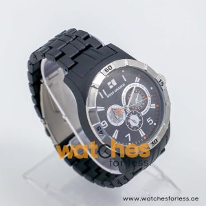 Hugo Boss Men’s Quartz Black Plastic Chain Black Dial 44mm Watch 1512535