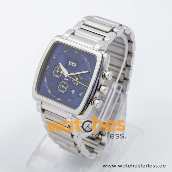 Hugo Boss Men’s Quartz Silver Stainless Steel Blue Dial 42mm Watch 1512065