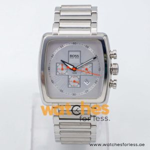 Hugo Boss Men’s Quartz Silver Stainless Steel Silver Dial 42mm Watch 1512067