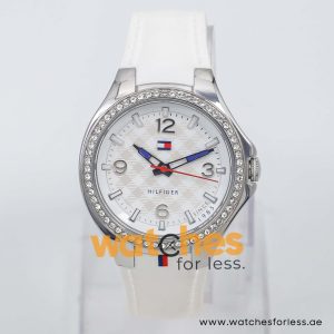 Tommy Hilfiger Women’s Quartz White Silicone Strap White Dial 37mm Watch 1781371