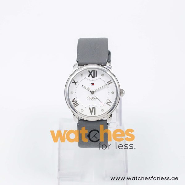 Tommy Hilfiger Women’s Quartz Grey Leather Strap White Dial 36mm Watch 1781002/1 UAE DUBAI AJMAN SHARJAH ABU DHABI RAS AL KHAIMA UMM UL QUWAIN ALAIN FUJAIRAH