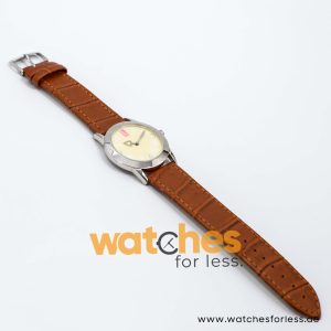 Elle Women’s Quartz Brown Leather Strap Lemon Dial 37mm Watch EL0007 UAE DUBAI AJMAN SHARJAH ABU DHABI RAS AL KHAIMA UMM UL QUWAIN ALAIN FUJAIRAH