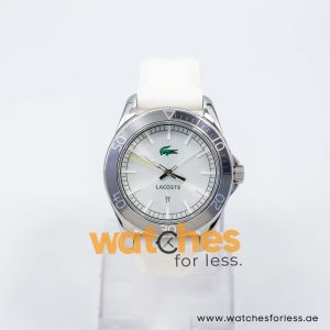 Lacoste Men’s Quartz White Silicone Strap Silver Dial 42mm Watch 2010507