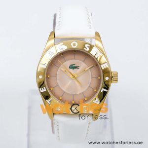 Lacoste Women’s Quartz White Leather Strap Beige Dial 37mm Watch 2000586