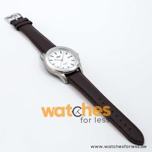 Lacoste Men’s Quartz Dark Brown Leather Strap White Dial 42mm Watch 2010483 UAE DUBAI AJMAN SHARJAH ABU DHABI RAS AL KHAIMA UMM UL QUWAIN ALAIN FUJAIRAH