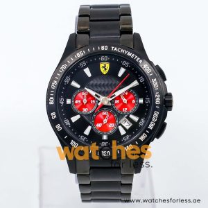 Ferrari Men’s Quartz Black Stainless Steel Black Dial 44mm Watch SF05.1.34.0042