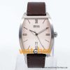 Hugo Boss Men’s Quartz Dark Brown Leather Off-White Dial 37mm Watch 1512026