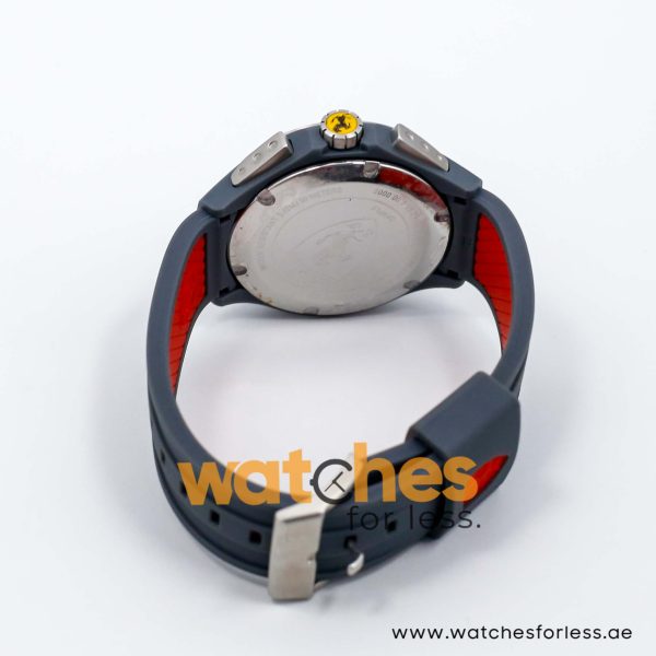 Ferrari Men’s Quartz Grey Silicone Strap Grey Dial 44mm Watch 0830076 UAE DUBAI AJMAN SHARJAH ABU DHABI RAS AL KHAIMA UMM UL QUWAIN ALAIN FUJAIRAH