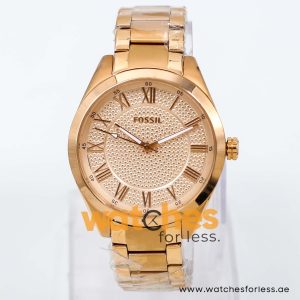 Fossil Women’s Quartz Rose Gold Stainless Steel Rose Gold Dial 40mm Watch BQ1665